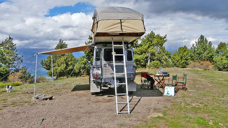 trasera defender overland